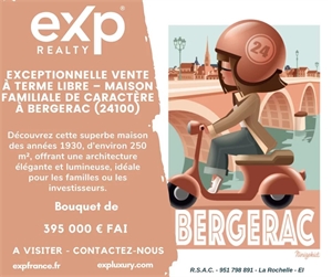 propriete à la vente -   24100  BERGERAC, surface 250 m2 vente propriete - UBI452571344